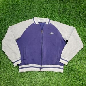 Vintage 90s NIKE Colorblock Jacket Womens Large 21x22 Blue